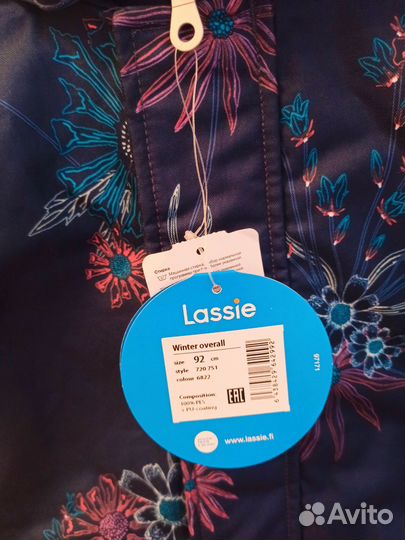 Новый демисезонный комбинезон lassie 92р