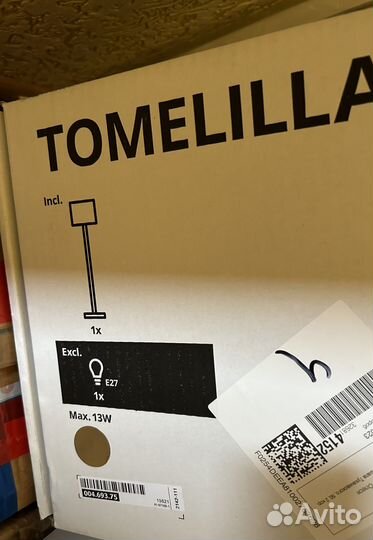 Торшер. / напольный светильник IKEA Tomelilla