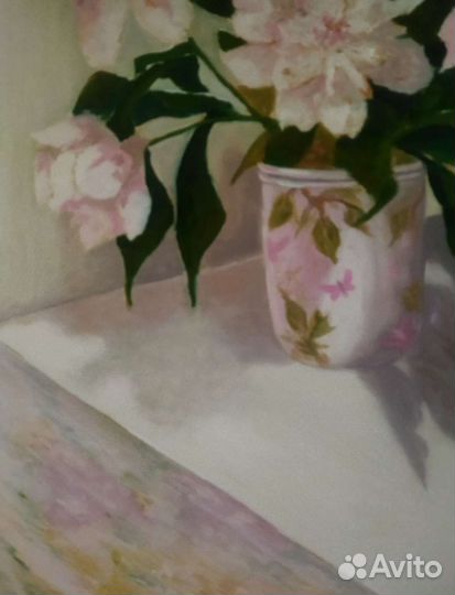 Картина с пионами