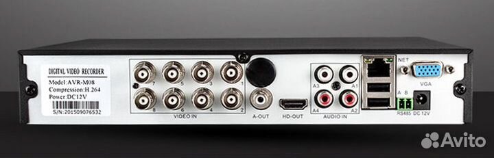 DVR-видеорегистратор AHD HD 8-канальный