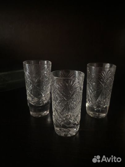 Стопки хрустальные СССР