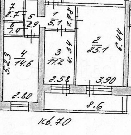 2-к. квартира, 71,6 м², 2/10 эт.