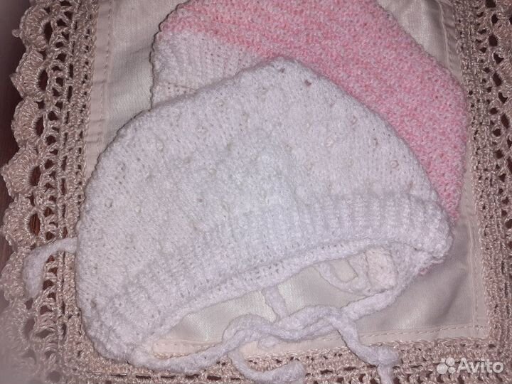 Шапочка на выписку, для новорожденного