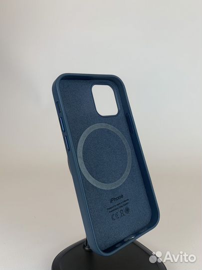 Чехол iPhone 12/12 Pro Кожаный MagSafe