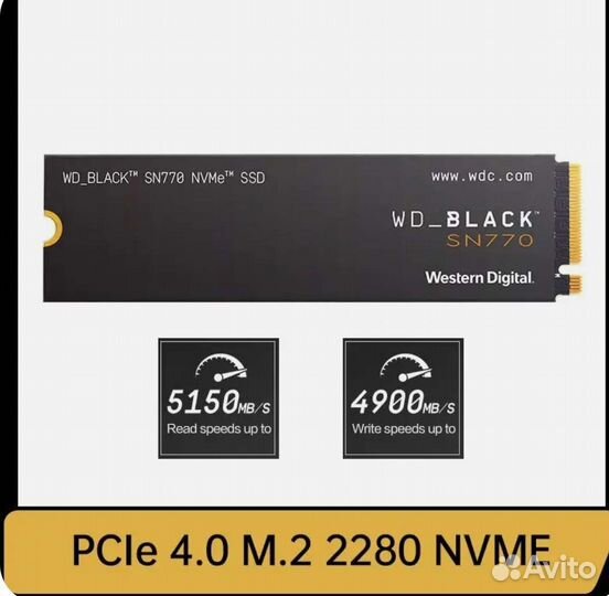 Ssd m2 Western Digital WD SN770 1 tb,2 tb