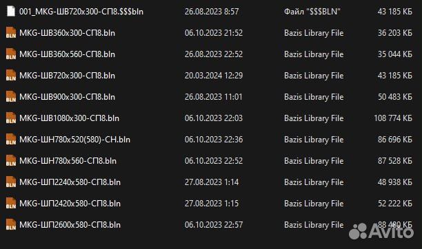 Большая библиотека 2023 для базис Мебельщик
