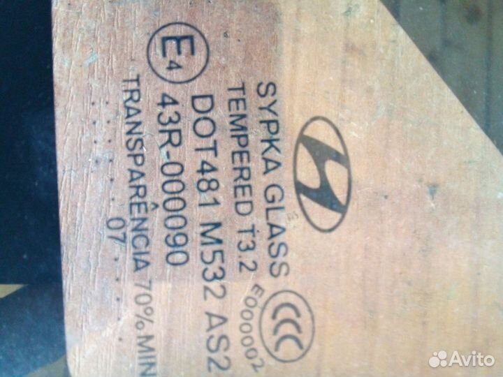 Форточка передняя hyundai grand starex