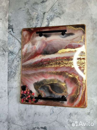 Поднос из эпоксидной смолы