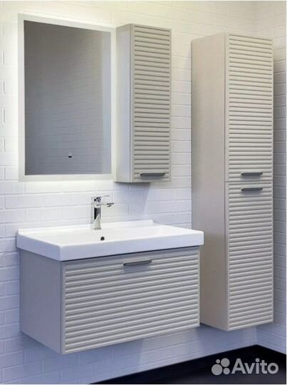 Шкаф-пенал Comforty Касабланка 35 серый шёлк