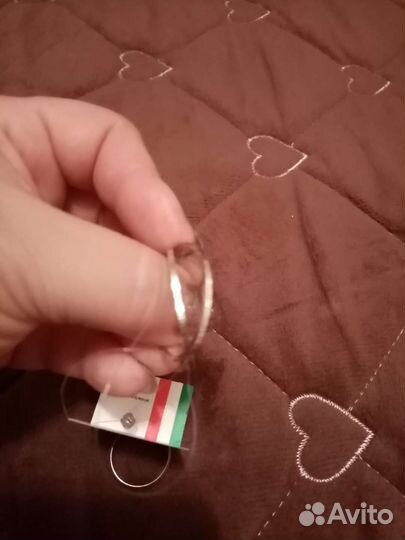 Серебряные серьги и кольцо
