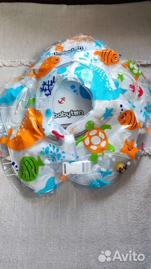 Надувной круг на шею для купания