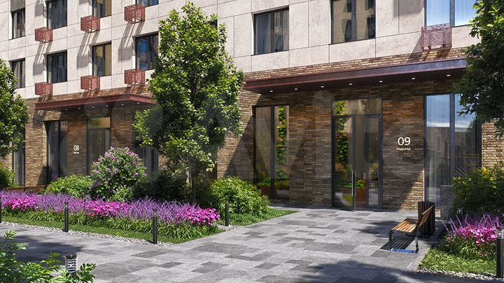 2-к. квартира, 51,8 м², 6/16 эт.