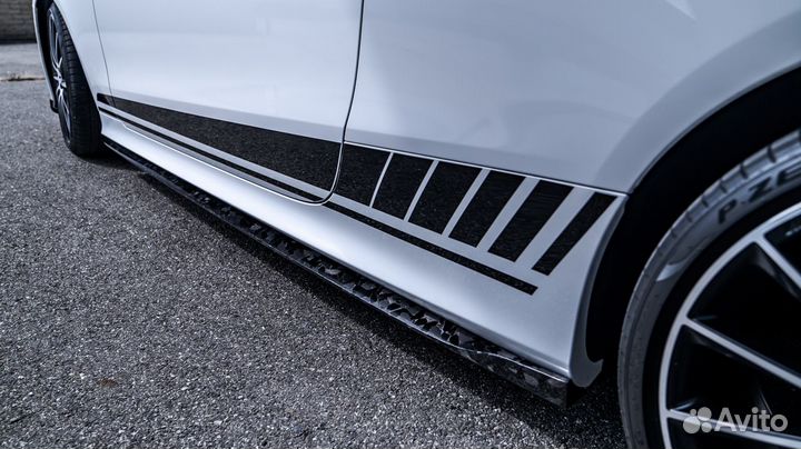 Карбоновые сплитеры на пороги E-Class W213 C238