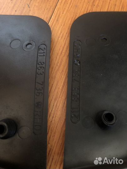 Резиновые накладки на ступеньки, перед vw t2 t3