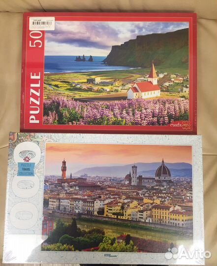 Пазлы новые (1000 и 500)