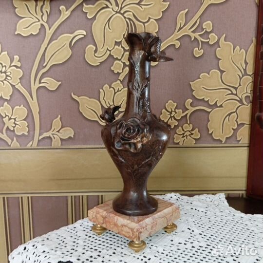 Каминный комплект: вазоны с часами, 19 век,Франция