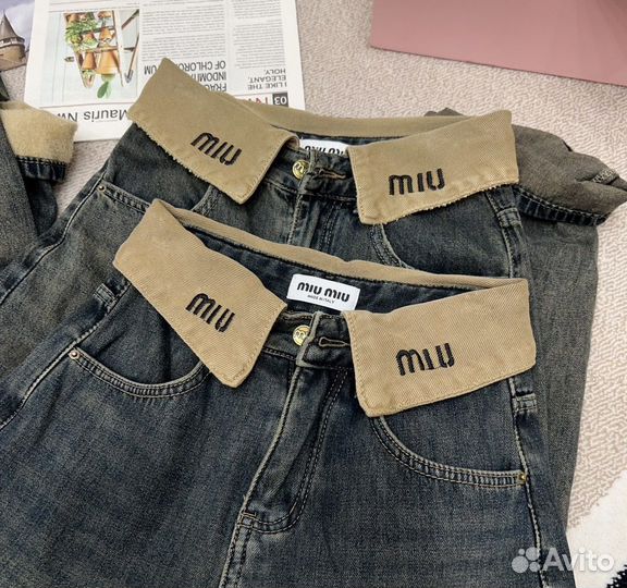 Джинсы miu miu