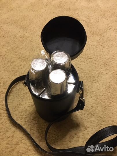 Набор 3 фляжки + 3 стопки в чехле