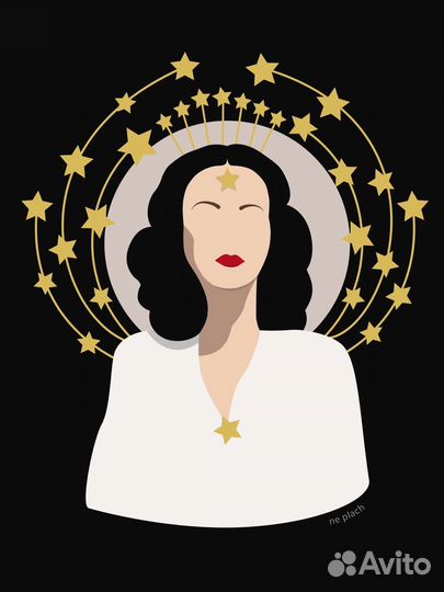 Сказочный портрет (векторная иллюстрация)