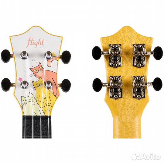 Flight TUS Kitty - укулеле сопрано. Набор с чехлом