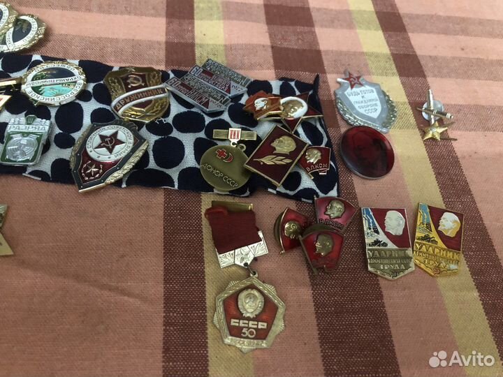 Значки советские 108шт спорт ударник студотряд