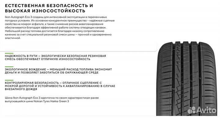 Ikon Tyres Autograph Eco 3 195/60 R15 88H