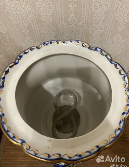 Самовар электрический фарфоровый Гжель