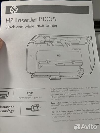 Принтер лазерный Ho lj P1005