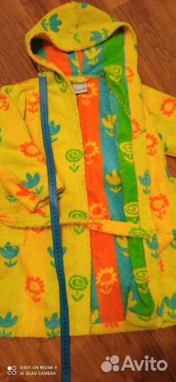 Халат махровый детский 2 шт