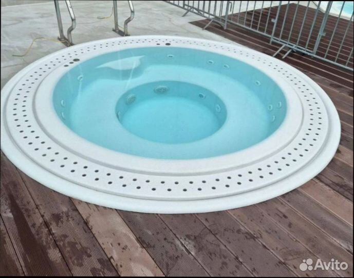 Композитный бассейн Спа переливной ecoline