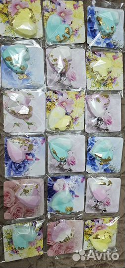 Валентинка из мыла. Мыльное сердце