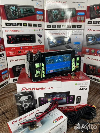 Магнитола pioneer bluetooth с экраном + камера