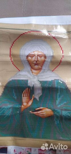 Алмазная мозаика икона Матрона Московская