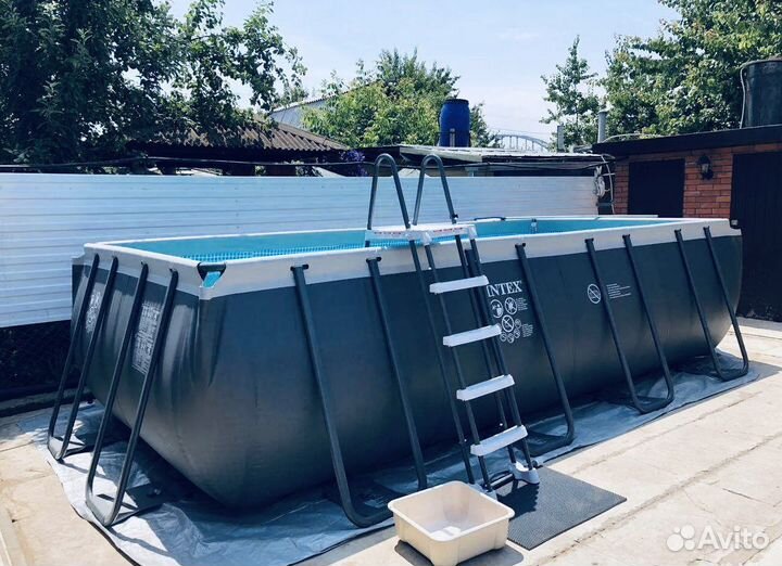 Новый Каркасный бассейн прямоугольный