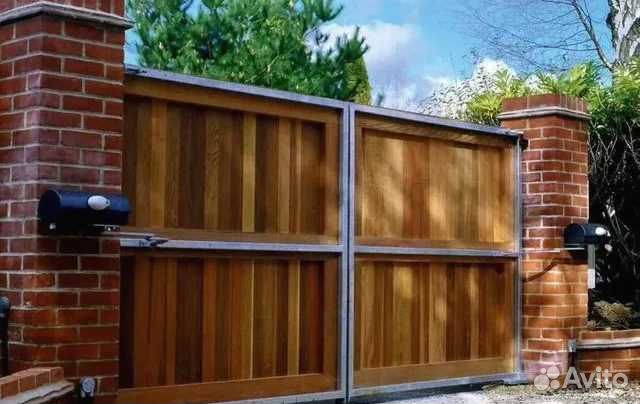 Откатные ворота с установкой