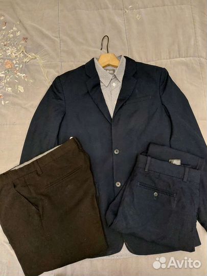 Костюм школьный HM 170 размер, доп.брюки и рубашка