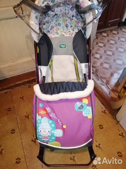 Зимние санки коляска Nika kids