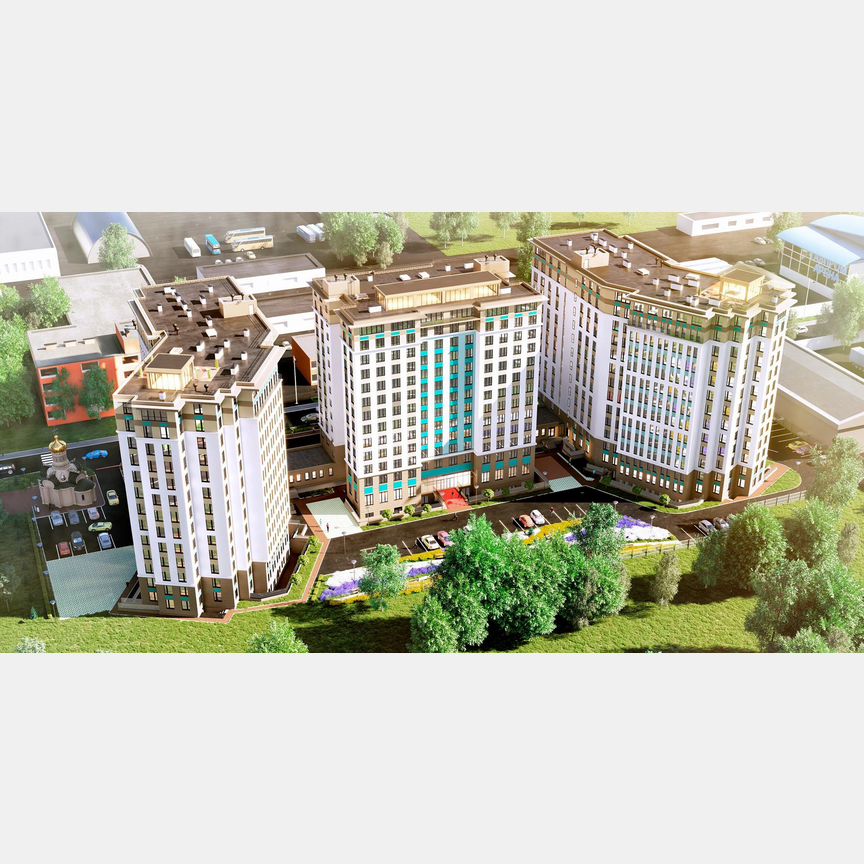 1-к. апартаменты, 38,5 м², 13/13 эт.