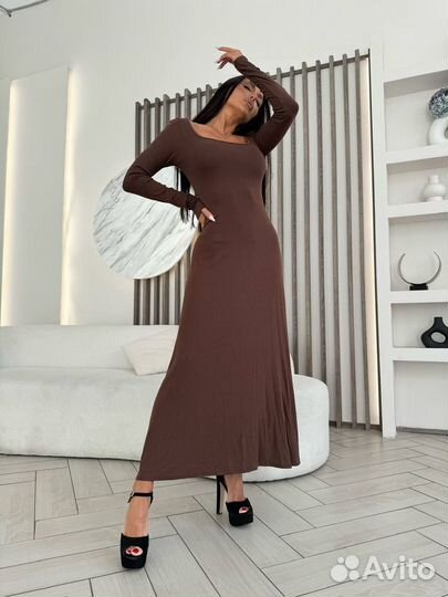 Платье миди женское 3 цвета