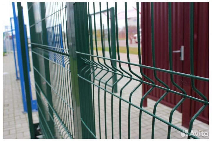 Забор 3Д сетка, 3D панель, секция ограждения