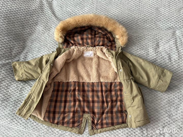 Парка на девочку zara