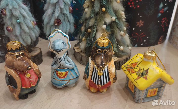 Лефортовский фарфор ёлочные игрушки