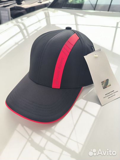 Бейсболка Audi Sport Cap, black/red
