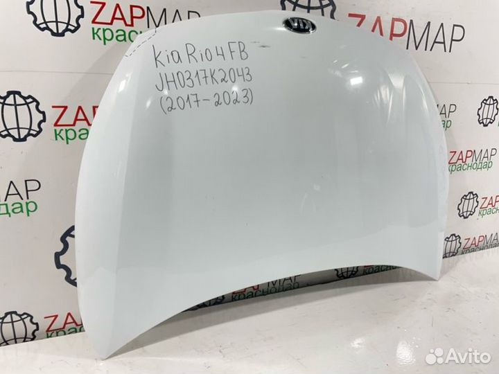Капот Kia Rio 4 FB дорестайлинг 2017-Нв