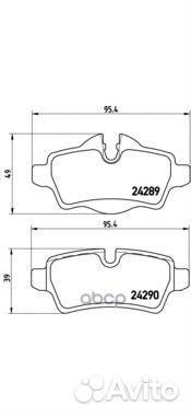 Колодки тормозные дисковые зад P 06 052 P06