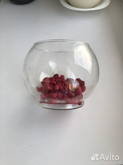 Ваза круглая стеклянная