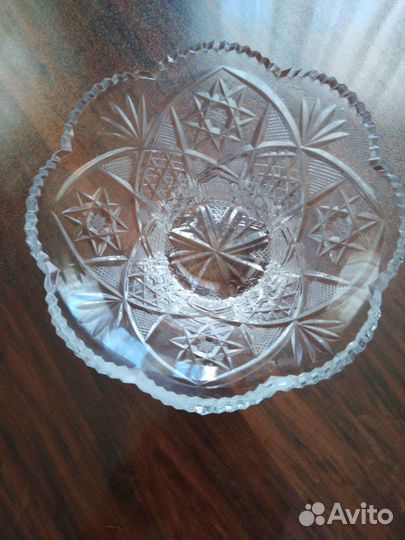 Хрустальная ваза чехия