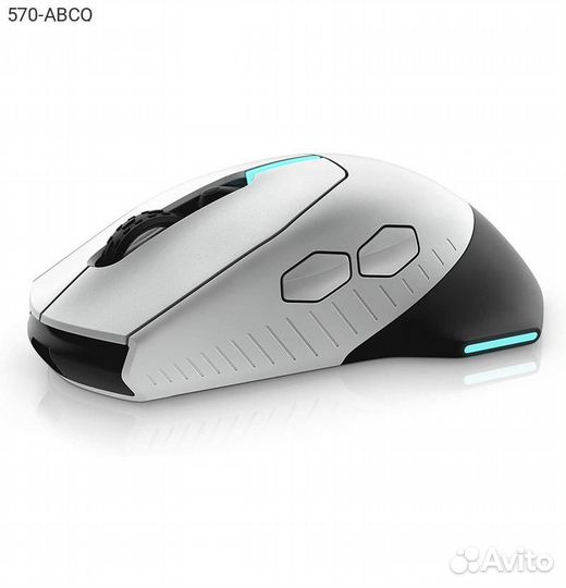 Мышь Dell Alienware AW610M Беспроводная Белый, 570