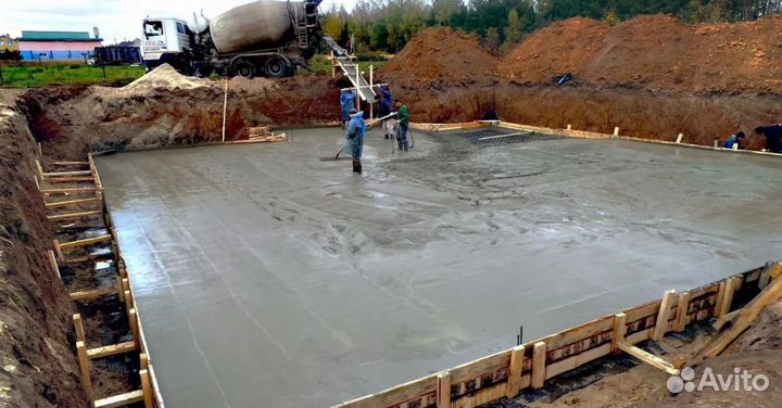 Фундамент Заливка фундамента Ремонт фундамента