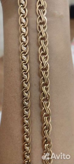Золотая цепь 585 пробы